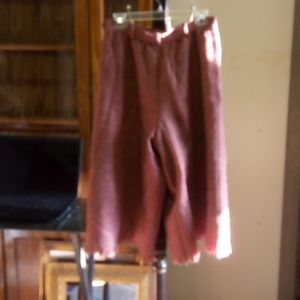 Vintage 80s Gaucho Pants. Rose colored. Lined.  Women's Size 12